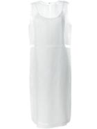Maison Margiela Sleeveless Organza Dress, Women's, Size: 38, White, Viscose/silk