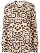 Givenchy Leopard Print Sweatshirt, Women's, Size: Small, Nude/neutrals, Cotton