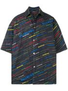Balenciaga Padded Short Sleeve Shirt - Blue