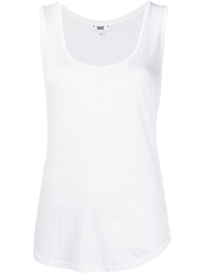 Paige Classic Tank Top, Women's, Size: Xs, White, Rayon/spandex/elastane