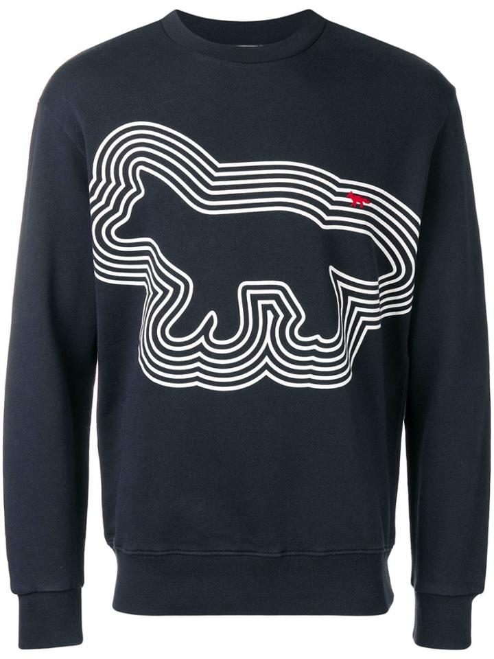 Maison Kitsuné Radar Fox Sweatshirt - Grey