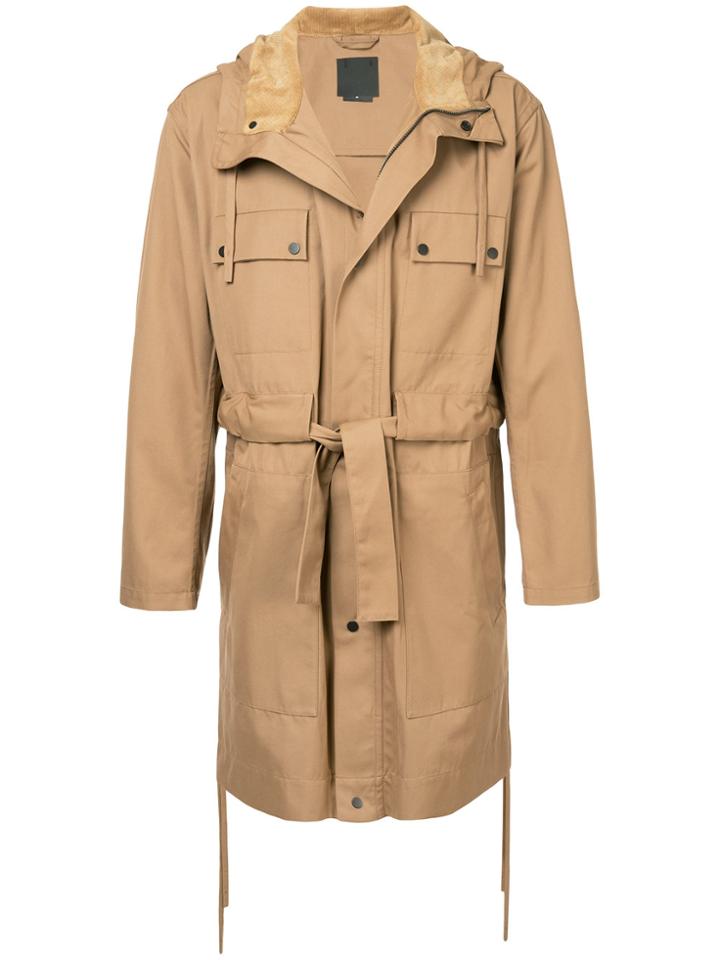 Craig Green Belted Trench Coat - Brown