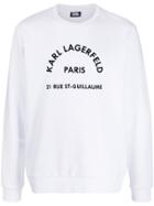 Karl Lagerfeld 3d Logo Print Sweatshirt - White