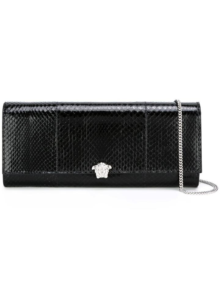 Versace Medusa Fastening Clutch - Black