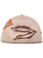 Le Chapeau Embroidered Hat - Nude & Neutrals