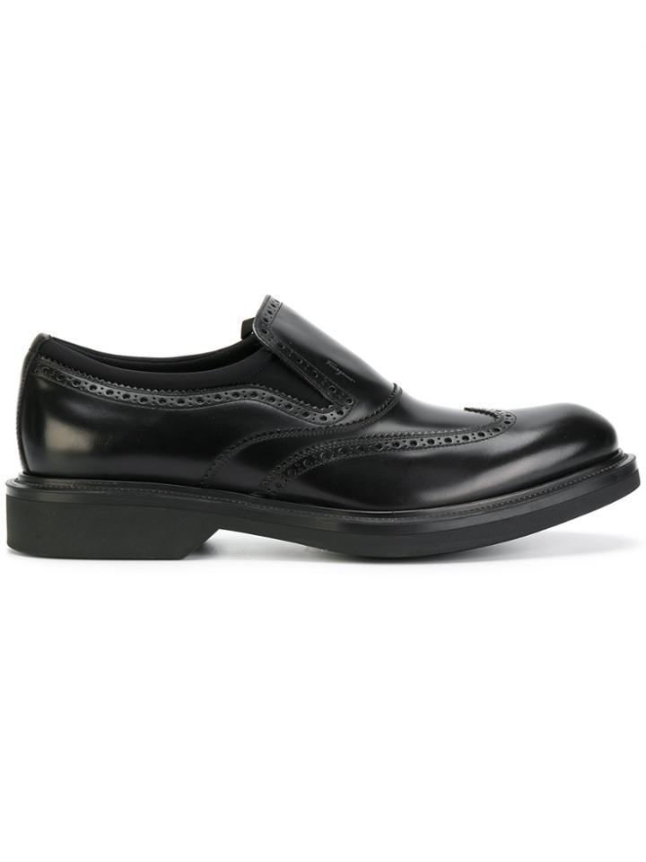 Salvatore Ferragamo Dowling Nero Calf Shoes - Black