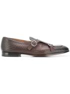 Doucal's Woven Monk Shoes - Brown