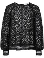 See By Chloé Crochet Lace Blouse - Black