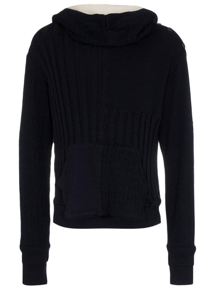 Greg Lauren Textured Wool Sweater - Blue