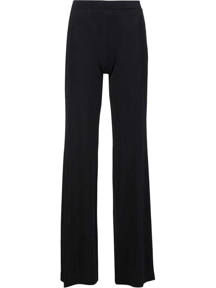 Plein Sud Flared Trousers, Women's, Size: 38, Black, Acetate/polyimide/spandex/elastane