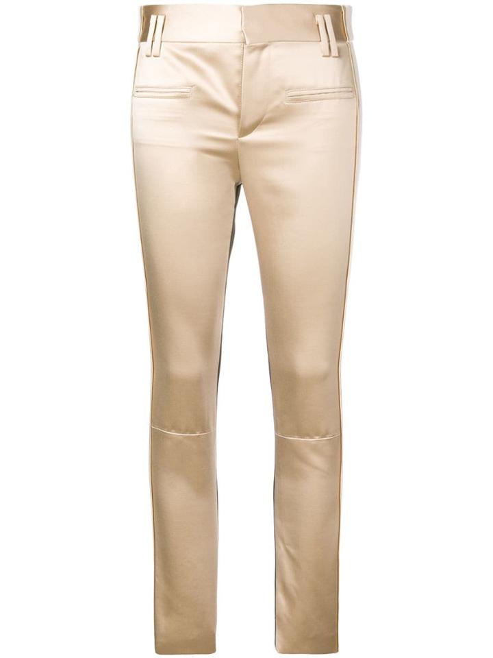 Haider Ackermann Contrast Slim-fit Trousers - Pink & Purple