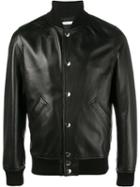 Givenchy Star Logo Bomber Jacket, Men's, Size: 52, Black, Lamb Skin/cupro/goat Skin/spandex/elastane
