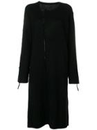 Yohji Yamamoto Lace-up Knitted Dress - Black