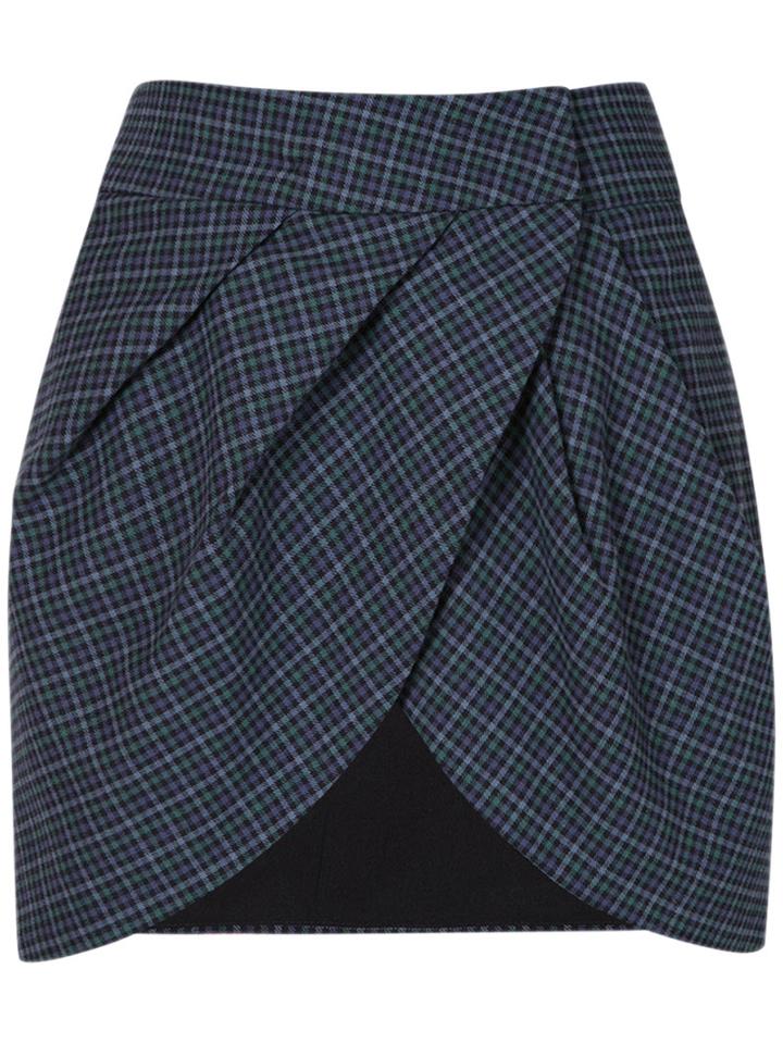 Lilly Sarti - Checked Skirt - Women - Cotton - 36, Black, Cotton