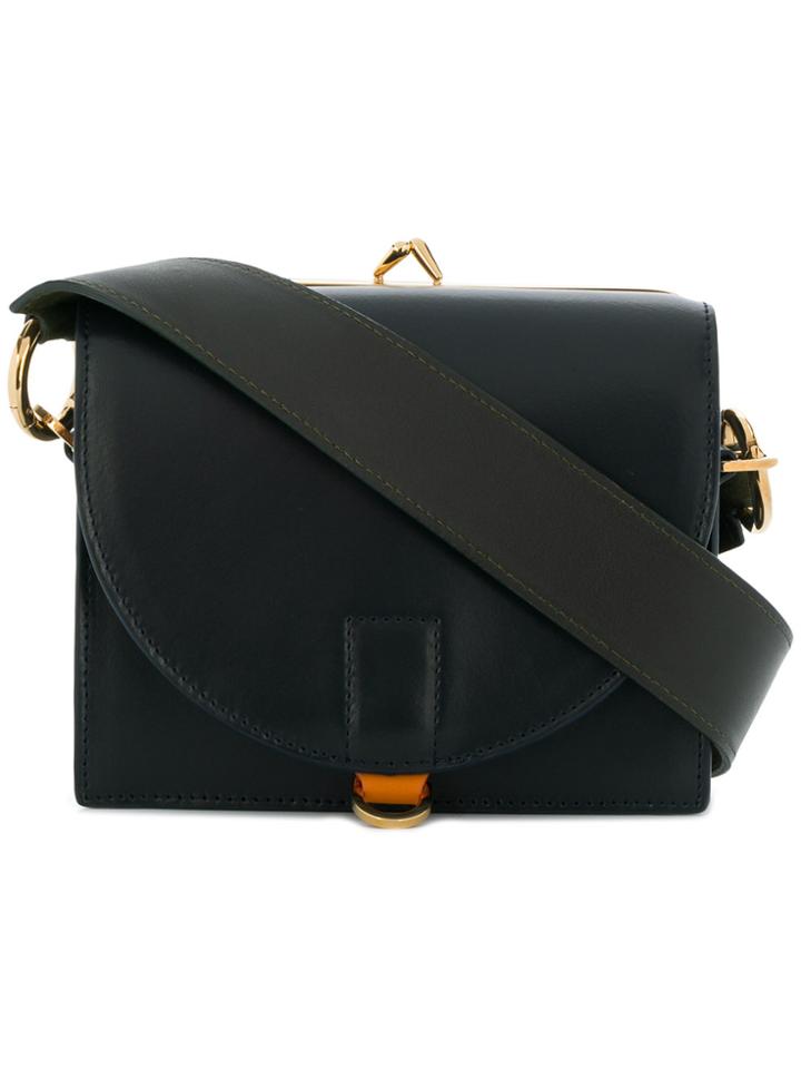 Sacai Contrasting Top Handle Box Bag - Blue