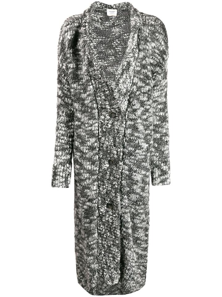 Snobby Sheep Textured Longline Cardigan - Grey