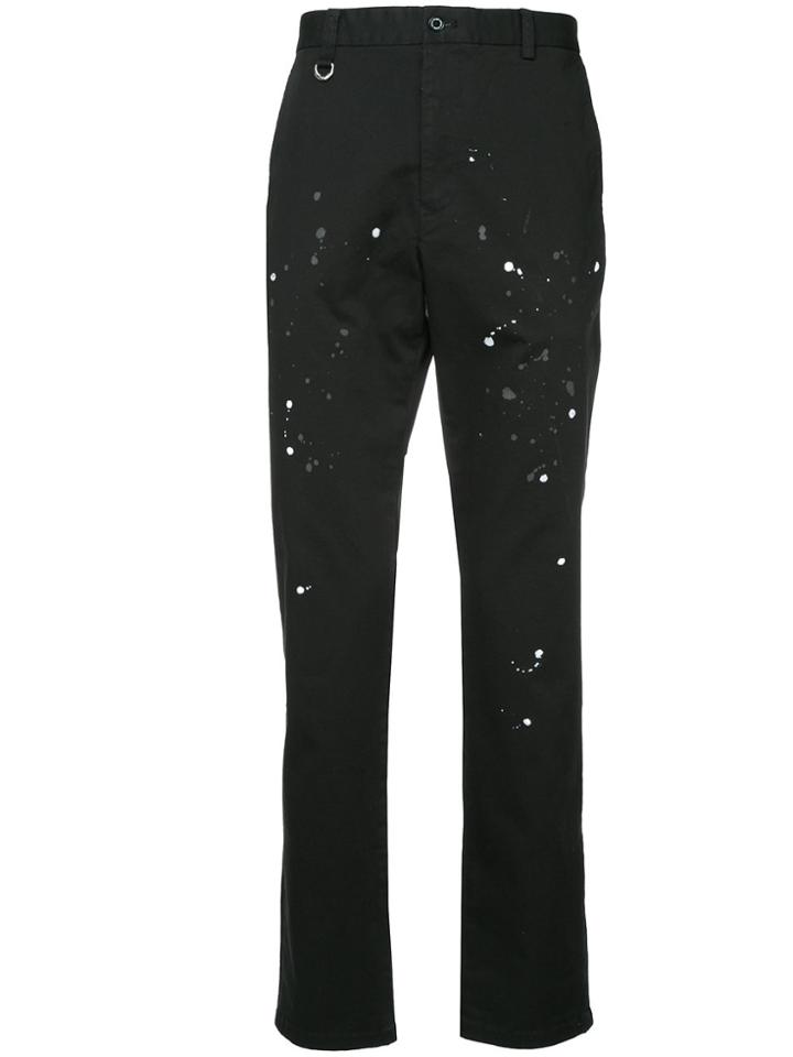 Guild Prime Splash Print Chinos - Black