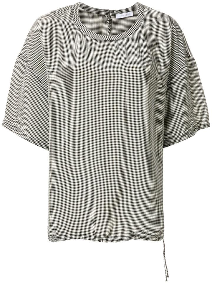 Christian Wijnants Gingham Check Blouse - Black