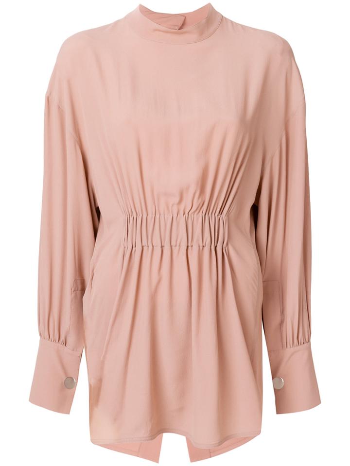 Marni Puckered Blouse - Pink & Purple