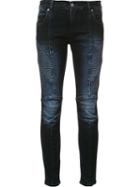 Pierre Balmain Biker Jeans, Women's, Size: 26, Blue, Cotton/spandex/elastane