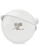Courrèges Round Logo Cross-body Bag - White