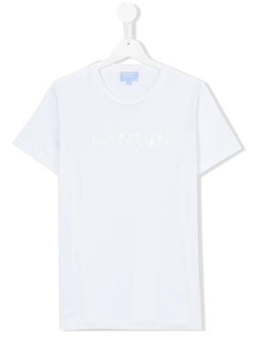 Lanvin Petite - Logo Print T-shirt - Kids - Cotton - 14 Yrs, White