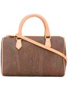 Etro - Paisley Print Tote - Women - Calf Leather - One Size, Brown, Calf Leather