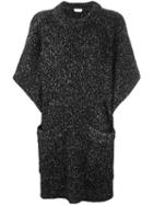 See By Chloé Oversized Marled Jumper, Women's, Size: Small, Black, Cotton/acrylic/nylon/wool