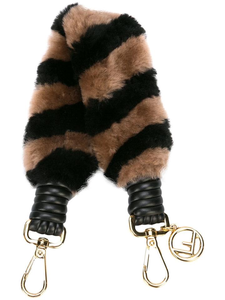 Fendi Fur Bag Shoulder Strap - Brown