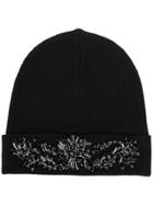 P.a.r.o.s.h. Embellished Beanie Hat - Black