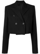 Helmut Lang Boxy Cropped Jacket - Black