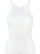 Re/done Ribbed Tank Top - White