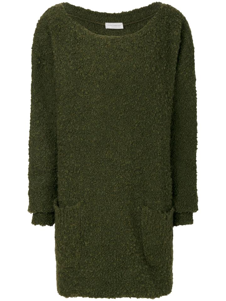 Faith Connexion Oversized Sweater With Pockets - Green