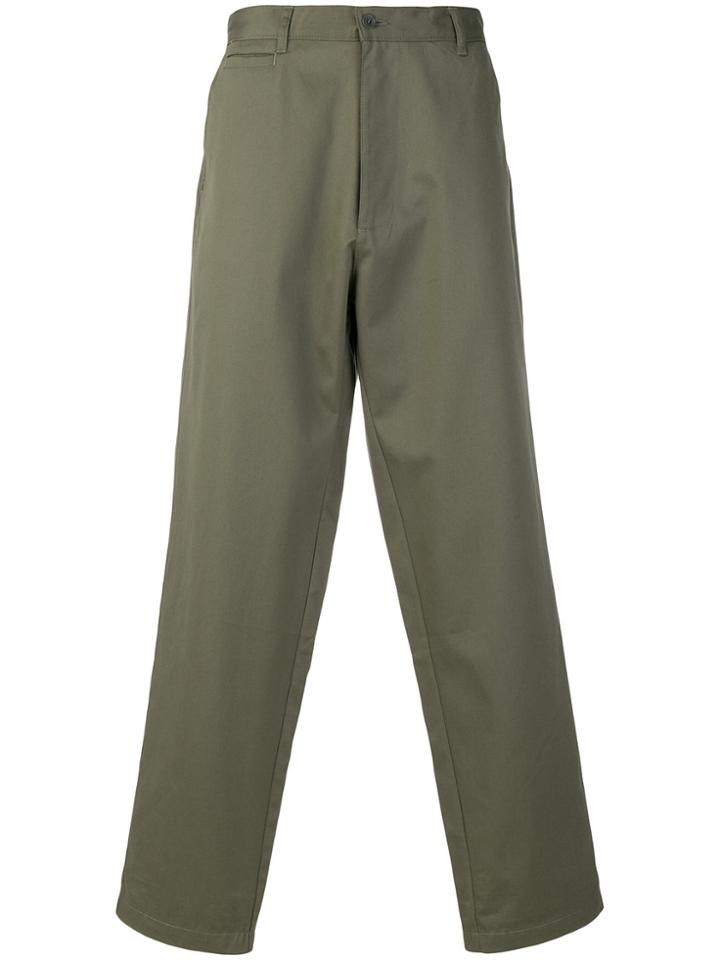 E. Tautz Classic Chino Trousers - Green