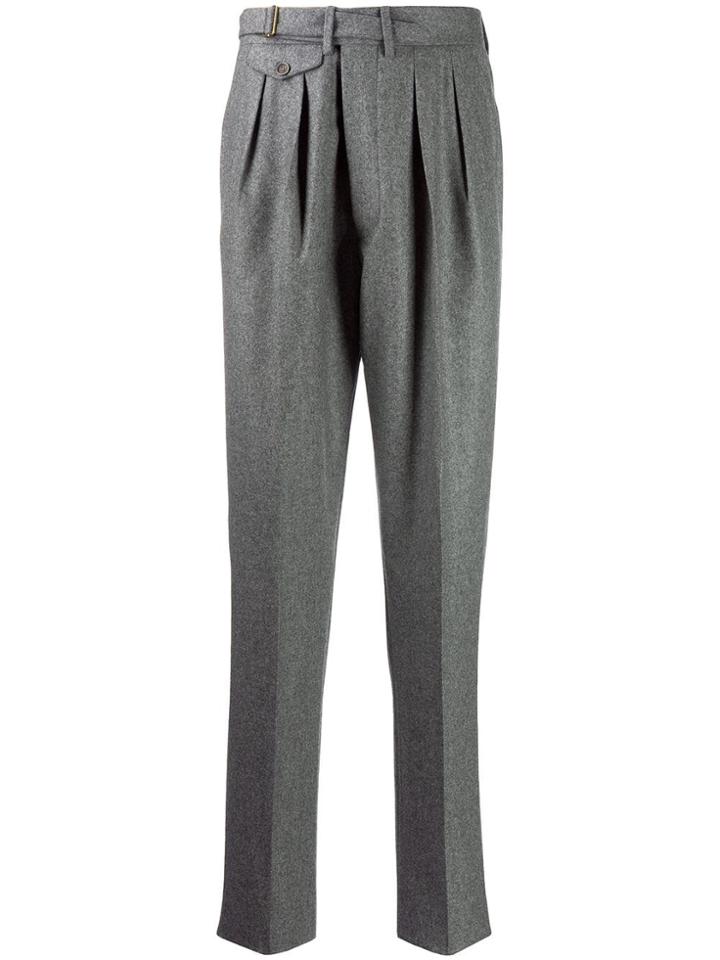 Lardini Pleated Front Tailored Trousers - Grey