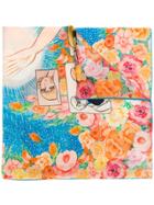 Gucci Viva! Volleyball Print Scarf - Yellow & Orange