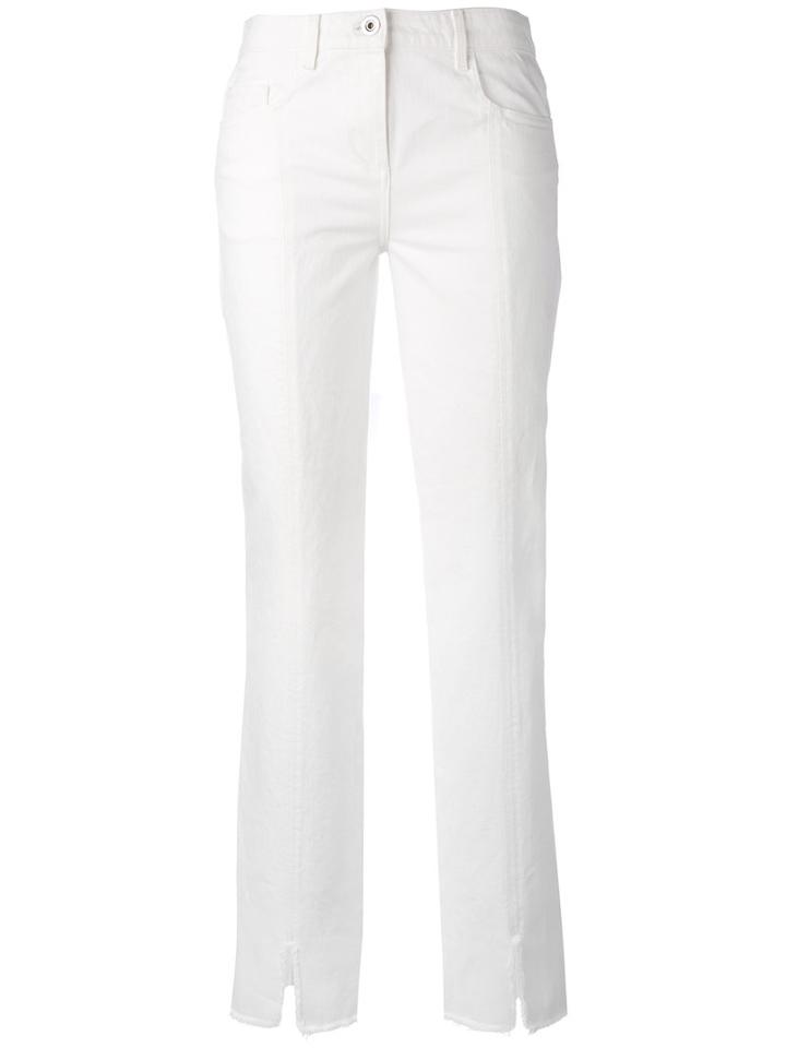 Courrèges - Iconic Suit Trousers - Women - Cotton - 38, White, Cotton