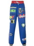 Moschino Racing Print Track Pant, Men's, Size: 48, Blue, Polyester/cotton