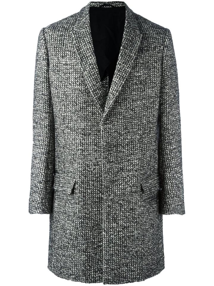 Haider Ackermann Woven Single Breasted Coat - Black
