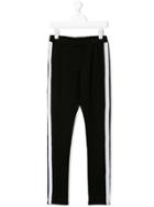 Karl Lagerfeld Kids Teen Side Stripe Leggings - Black