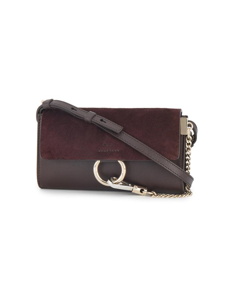 Chloé Faye Mini Shoulder Bag - Brown
