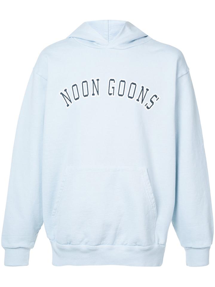 Noon Goons Logo Print Hoodie - Blue