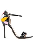 Marc Ellis Petal Detail Sandals - Black