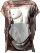Jean Paul Gaultier Vintage Bust  Print Tunic T-shirt
