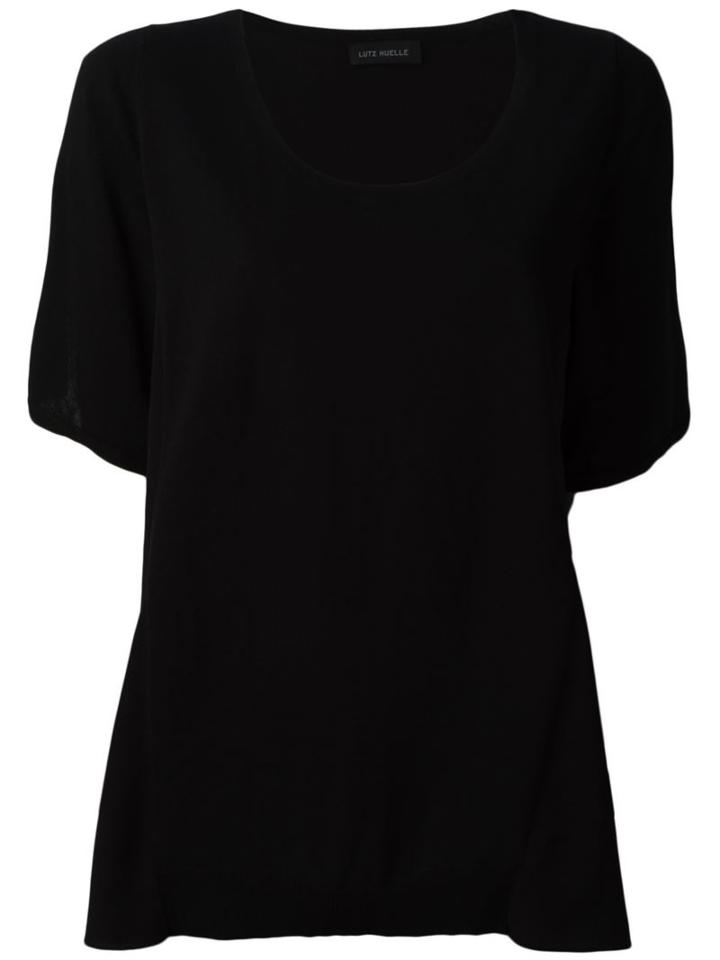 Lutz Huelle Kiran Top, Women's, Size: M, Black, Silk