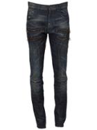 Faith Connexion Slim-fit Panel Jeans, Men's, Size: 30, Blue, Cotton/spandex/elastane