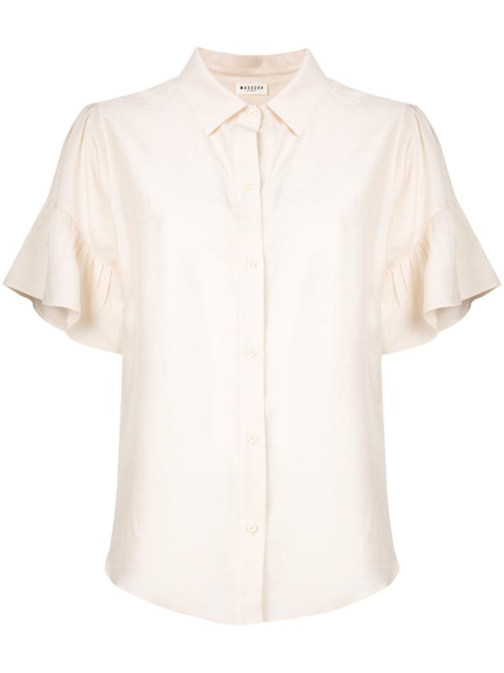 Masscob Ruffled Sleeves Shirt - Nude & Neutrals