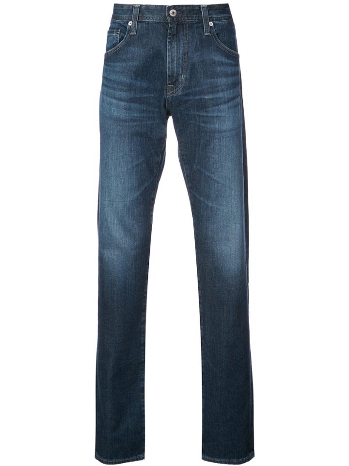 Ag Jeans Long Straight-leg Jeans - Blue
