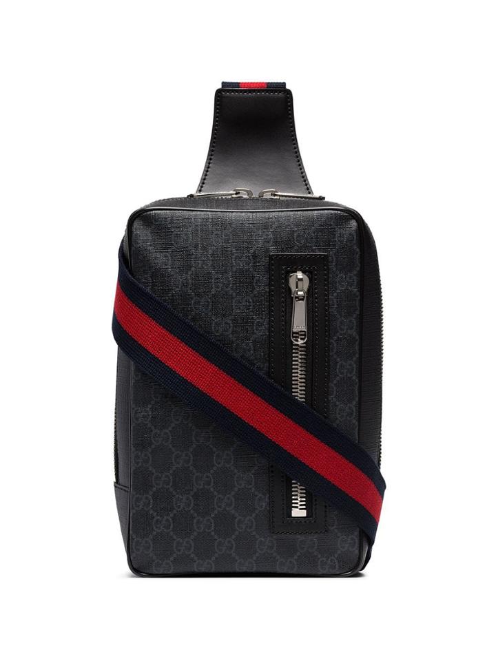 Gucci Gg Supreme Cross Body Bag - Black