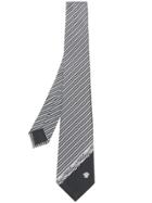Versace Medusa Detail Tie - Grey